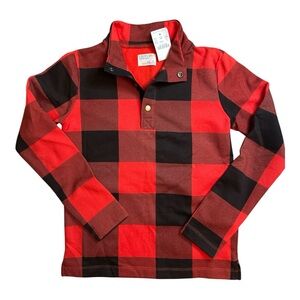 Crewcuts Red and Black Buffalo Plaid Sweater